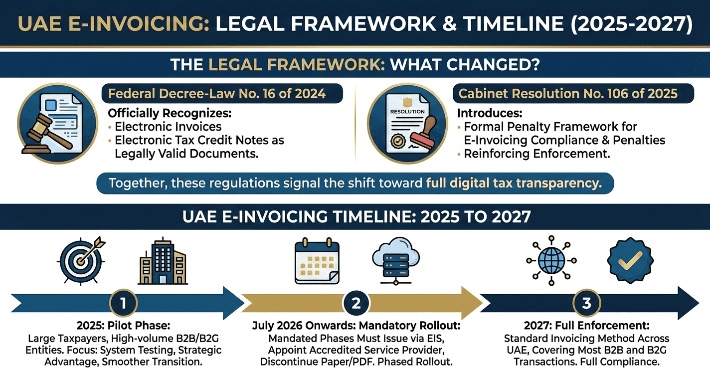 UAE E-Invoicing Guide 2025–2027: Rules, Deadlines & Penalties